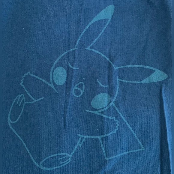 Pokemon Center - Snorlax And Pikachu Blue On Blue Tshirt - Medium - Picture 4 of 9